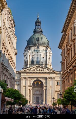 Budapest / Ungarn - 20. Oktober 2018: St.-Stephans-Basilika, römisch-katholische Basilika in Budapest, Ungarn, benannt zu Ehren des ersten Königs Stephan Stockfoto