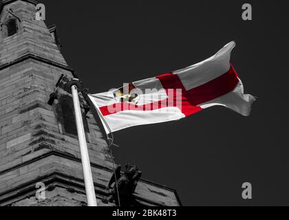 St. Georges Flagge Stockfoto