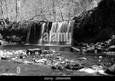 Sgwd Ddwli Uchaf, Afon Nedd Stockfoto