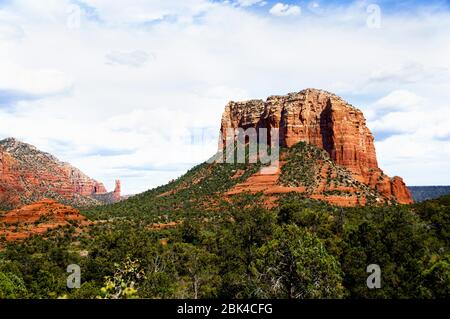 Felsformationen in Sedona, Arizona. Stockfoto