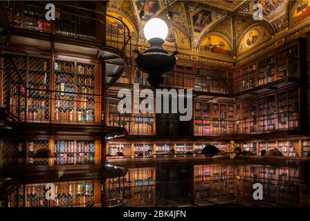 Interieur der Morgan Library und des Museum Manhattan NYC Stockfoto