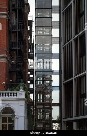 Moderne Apartments Luxuswohnanlage im Bau One Hyde Park, Knightsbridge, London, SW1X 7LJ von RSHP Richard Rogers Graham Stirk Stockfoto