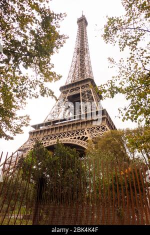 Eiffelturm Paris Frankreich Stockfoto