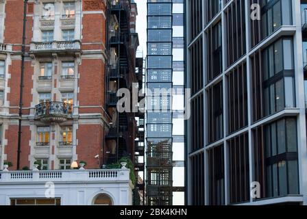 Moderne Apartments Luxuswohnanlage im Bau One Hyde Park, Knightsbridge, London, SW1X 7LJ von RSHP Richard Rogers Graham Stirk Stockfoto