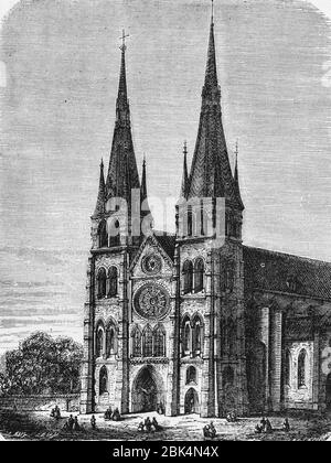 Notre-Dame, Châlon-sur-Marne, Le Rhin von Victor Hugo, Paris um 1843 Stockfoto