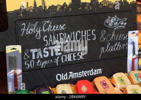 Holy Cheese Store, Amsterdam, Nord-Holland, Niederlande, Europa Stockfoto