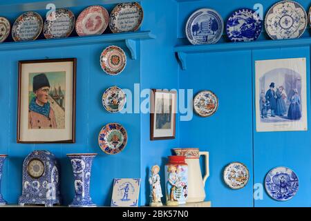 Die traditionellen Fischer Home, Marken Island, North Holland, Niederlande, Europa Stockfoto