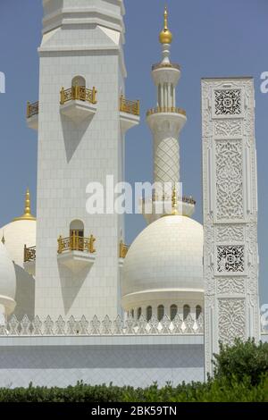 Die große Moschee des Scheich Zayed, Abu Dhabi VAE Stockfoto