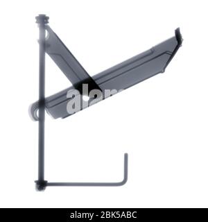 Make-up mirror from the side, X-ray. Stockfoto
