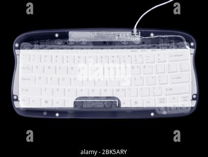 Computertastatur, Röntgen. Stockfoto