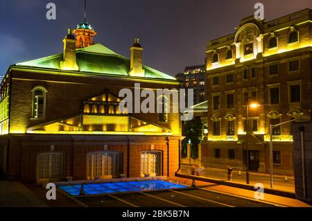 Die 1905 Ehemalige Shanghai Ruderclub Gebäude an der South Bank der Suzhou Creek Teil der Waitanyuan Projekt der restaurierten Gebäude gesehen an Stockfoto