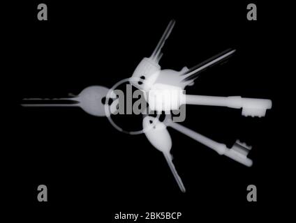 Schlüsselsatz, Röntgen. Stockfoto