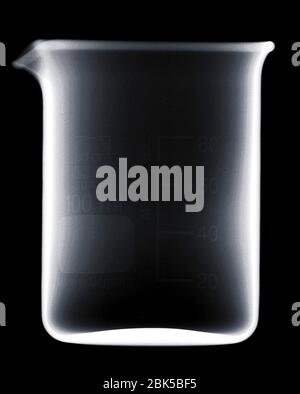 Glasbecher, Röntgen. Stockfoto