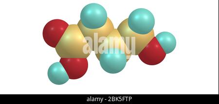 Hydroxybutyrinsäure oder GHB oder 4-Hydroxybutansäure ist ein natürlich vorkommender Neurotransmitter und ein psychoaktives Medikament. Es ist ein Vorläufer von GABA, glu Stockfoto