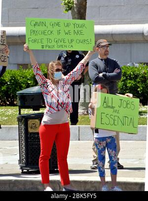 2020. Mai Schutz an Ort und Stelle Proteststadt hal san francisco Stockfoto