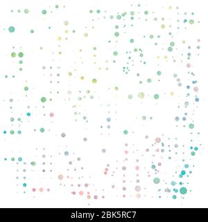 Vektor bunte Aquarell Punkte gesetzt. Bunte Aquarell Kunst handbemalten Kreis Stock Vektor
