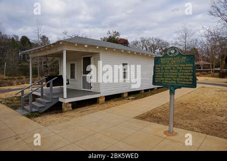 Tupelo USA - 8. Februar 2015 - Geburtshaus von Elvis Presley in Tupelo in Mississippi USA Stockfoto