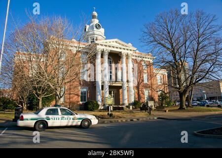 Murfreesboro USA - 10. Februar 2015 - Rutherford County Courthouse in Murfreesboro in Tennessee USA Stockfoto