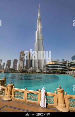 Burj Khalifa in Dubai, Vereinigte Arabische Emirate Stockfoto