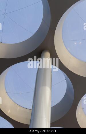 Dach am Eingang Hoog Catharijne Mall Stockfoto