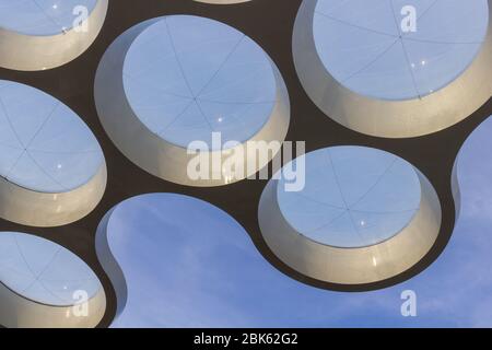 Dach am Eingang Hoog Catharijne Mall Stockfoto