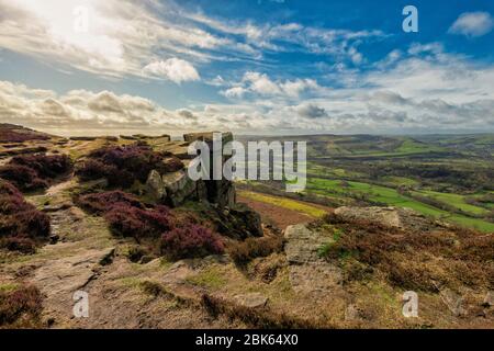 Oberes Derwent Valley im Peak District Stockfoto