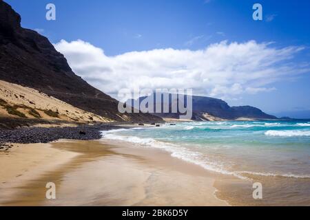 Baia das Gatas Strand auf der Insel Sao Vicente, Kap Verde, Afrika Stockfoto