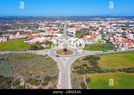 Luftaufnahme aus dem Vilage Sagres an der Algarve Portugal Stockfoto