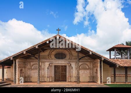 Jesuiten-Missionskirche von San Javier de Chiquitos, Bolivien Stockfoto