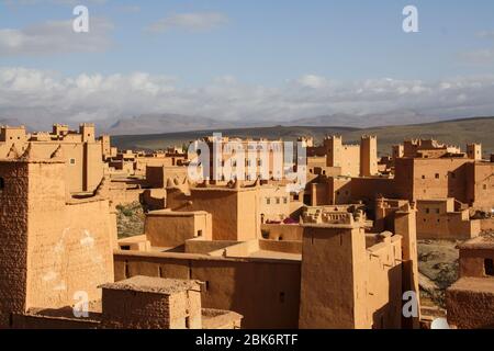 Eine Residenz in Marokko aus Ton gebaut Stockfoto