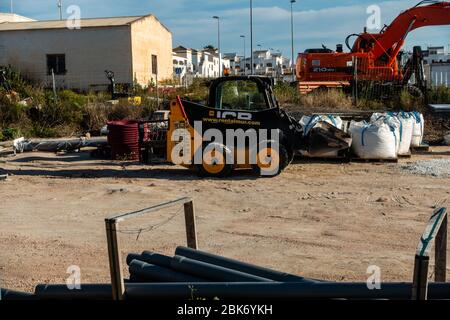 Mini jcb Digger Stockfoto