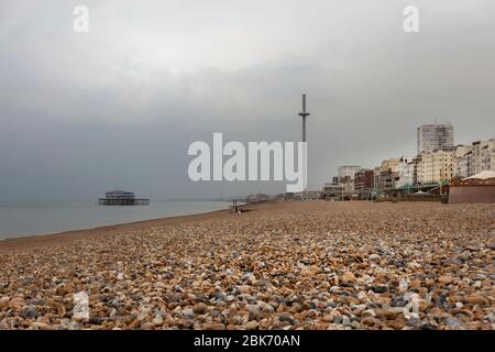 Die Straßen von Brighton während der Sperre für Covid-19 Stockfoto