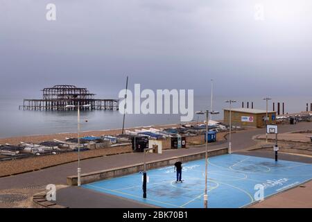 Die Straßen von Brighton während der Sperre für Covid-19 Stockfoto