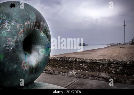 Die Straßen von Brighton während der Sperre für Covid-19 Stockfoto
