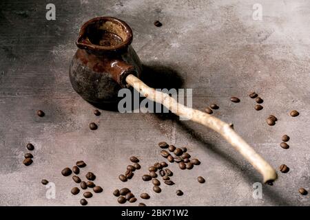 Schwarzen türkischer Kaffee Stockfoto