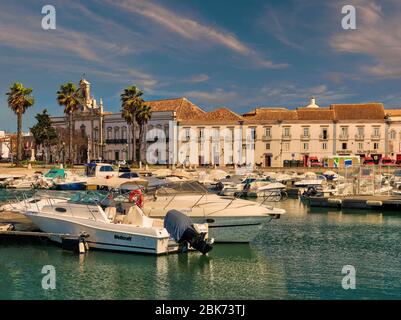 Faro Altstadt mit Wolke Stockfoto