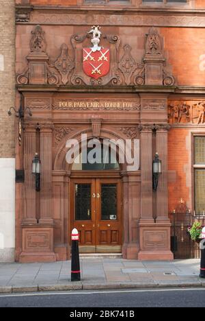 Architektur aus rotem Backstein viktorianisches Ornamental Klassische Tradition Cutlers Hall, 4 Warwick LN, London EC4M von Mr. T. Tayler Smith Stockfoto