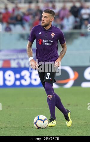 Florenz, Italien. Jan 2020. cristiano biraghi (fiorentina) während der italienischen Fußball Serie A Saison der ACF Fiorentina, italienische Serie A Fußballspiel in Florenz, Italien, Januar 01 2020 Quelle: Independent Photo Agency/Alamy Live News Stockfoto