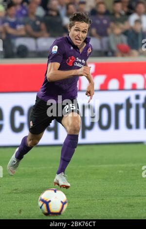 Florenz, Italien. Januar 2020. federico chiesa (fiorentina) während der italienischen Fußballsaison der Serie A des ACF Fiorentina, fußballspiel der italienischen Serie A in Florenz, Italien, Januar 01 2020 Quelle: Independent Photo Agency/Alamy Live News Stockfoto