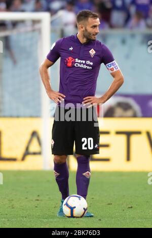 Florenz, Italien. Januar 2020. deutsche pezzella (fiorentina) während der italienischen Fußballsaison der Serie A von ACF Fiorentina, italienisches Fußballspiel der Serie A in Florenz, Italien, Januar 01 2020 Quelle: Independent Photo Agency/Alamy Live News Stockfoto