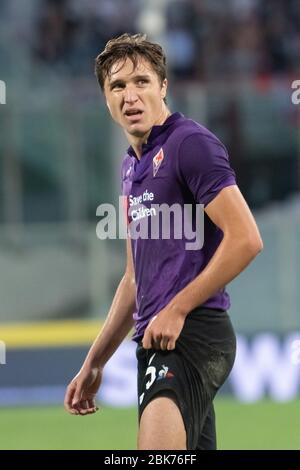 Florenz, Italien. Januar 2020. federico chiesa (fiorentina) während der italienischen Fußballsaison der Serie A des ACF Fiorentina, fußballspiel der italienischen Serie A in Florenz, Italien, Januar 01 2020 Quelle: Independent Photo Agency/Alamy Live News Stockfoto