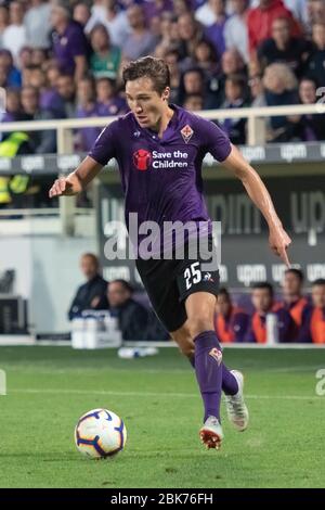 Florenz, Italien. Januar 2020. federico chiesa (fiorentina) während der italienischen Fußballsaison der Serie A des ACF Fiorentina, fußballspiel der italienischen Serie A in Florenz, Italien, Januar 01 2020 Quelle: Independent Photo Agency/Alamy Live News Stockfoto