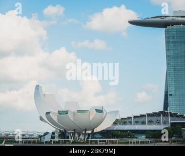 Das ArtScience Museum in Singapur Stockfoto
