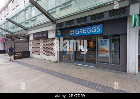 Greggs in der Oxford Street Stockfoto