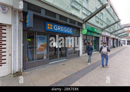 Greggs in der Oxford Street Stockfoto