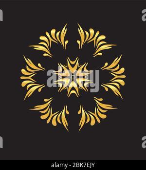 Vector Vintage Muster im Eastern Style. Handgezeichnete verzierte Blume Stock Vektor