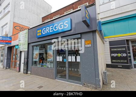 Greggs in der Oxford Street Stockfoto