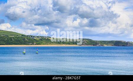 Die Bucht von Oxwich auf der Gower Peninsula, Wales Stockfoto