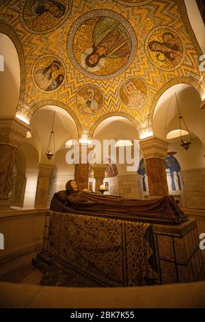 Dormitio-Abtei auf dem Berg Zion, Jerusalem, Israel Stockfoto