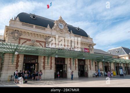 Gare de Nice Ville Bahnhof in Nizza, Frankreich, Europa Stockfoto